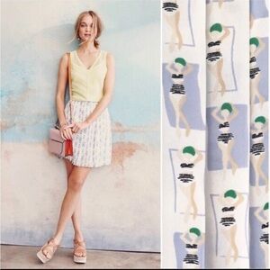 Anthropologie Sunbather Skirt by Harlyn Size L